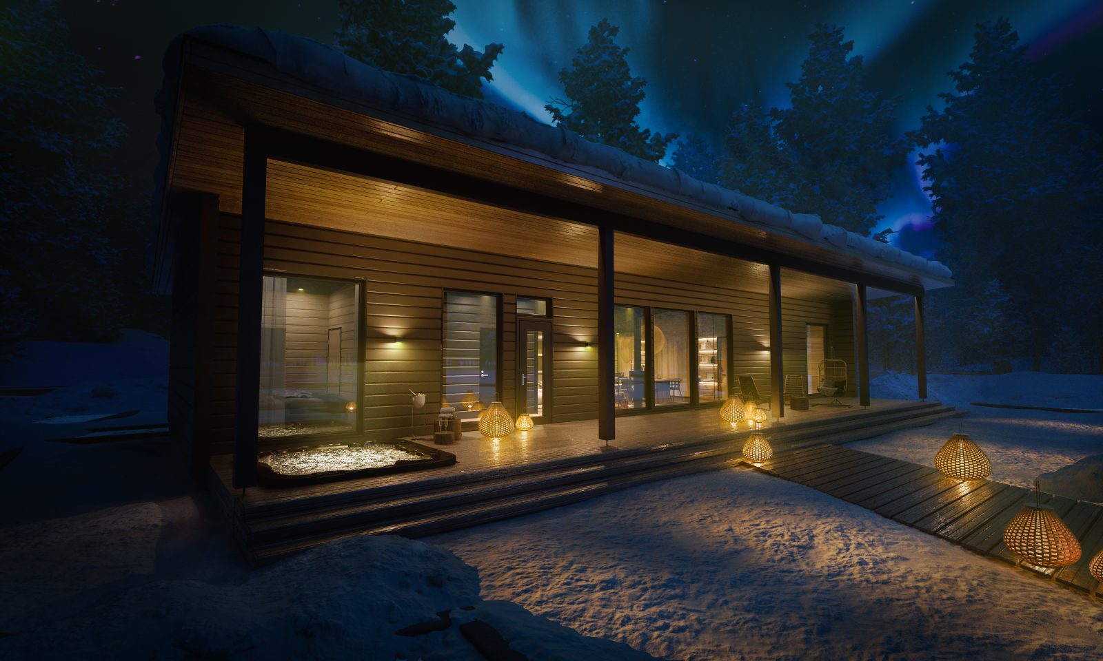 Image showcasing Hidden Arctic Cloud – Lapland Luxury