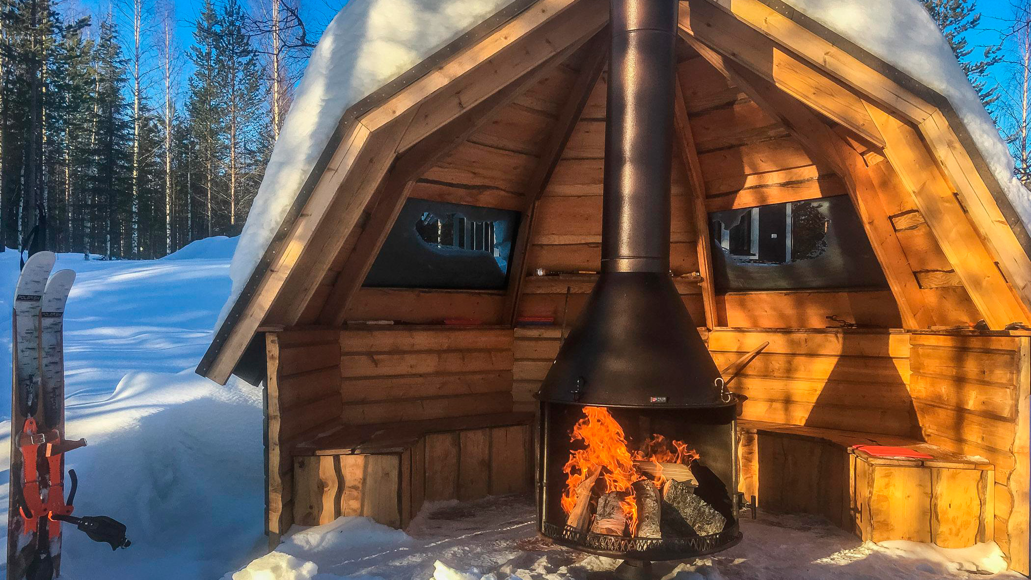 Villa Foresta has own private laavu for memorable Lappish memories.