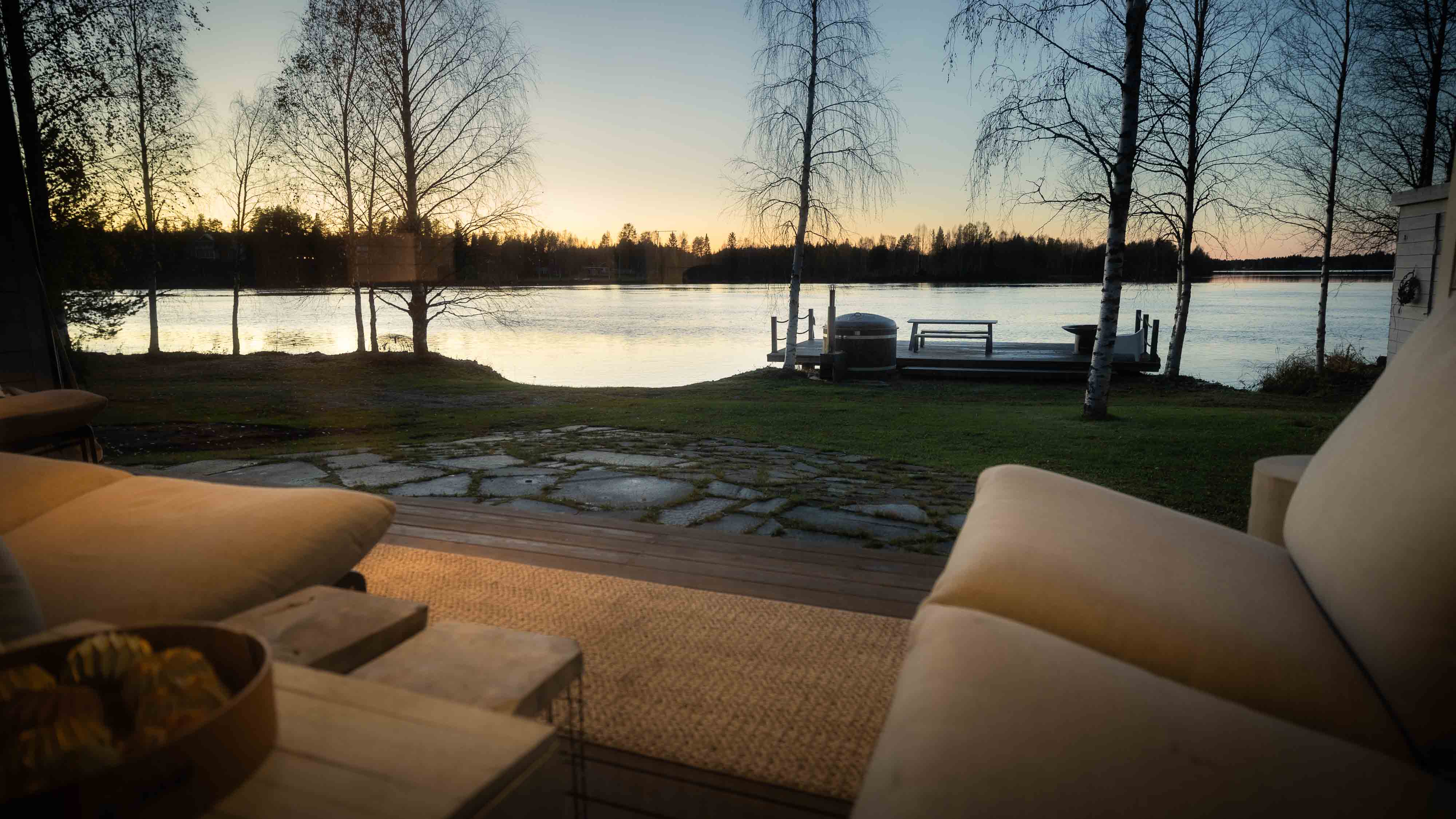 Authentic sauna by the river | VIlla Viima Lapland Luxury