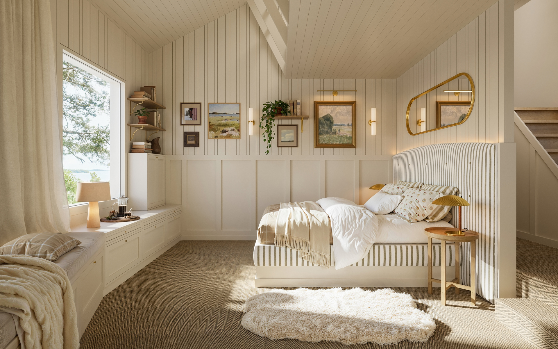 Unique luxury hotel suite on a private island. Lapland Luxury.