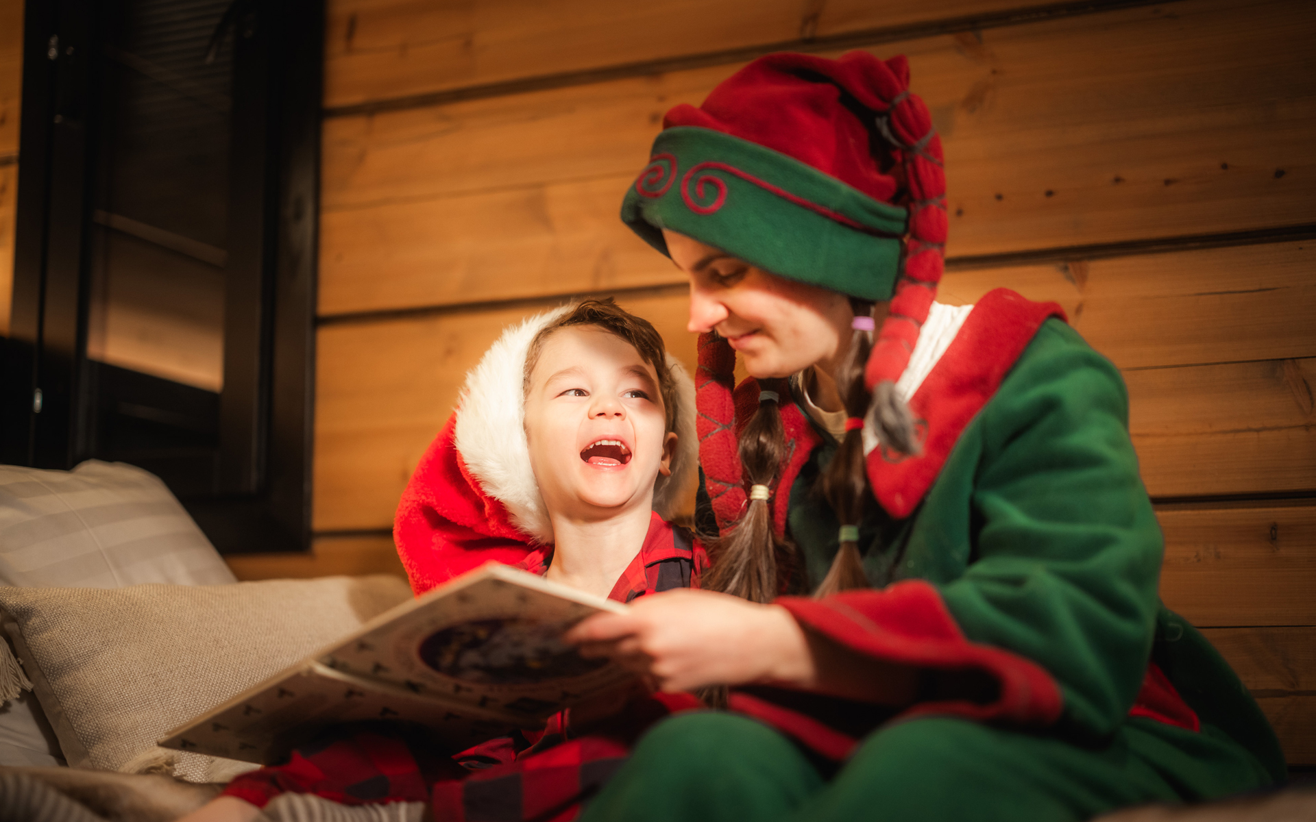 Private bedtime stories Christmas experience. Lapland Luxury.